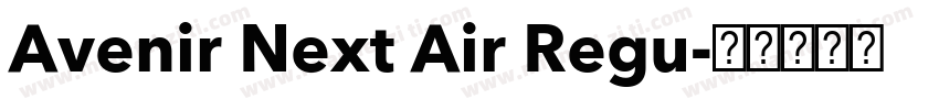 Avenir Next Air Regu字体转换